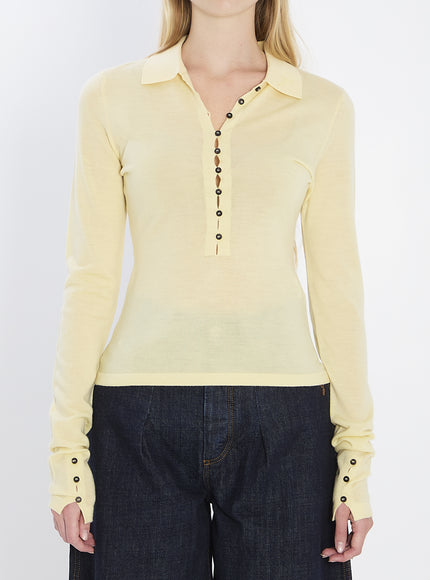 Jacquemus Fine Merino Wool Knit Yellow