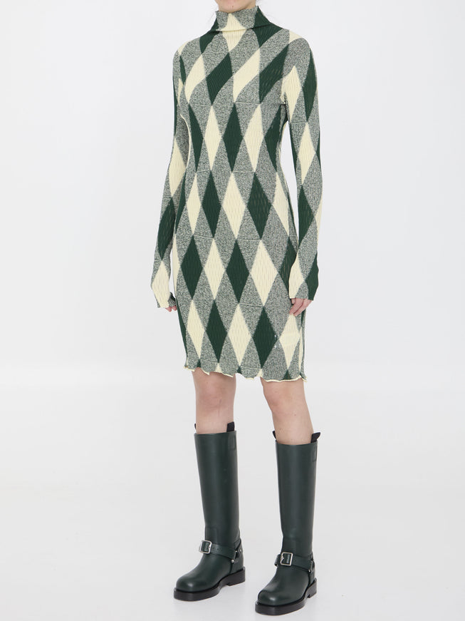 Burberry Argyle Motif Dress