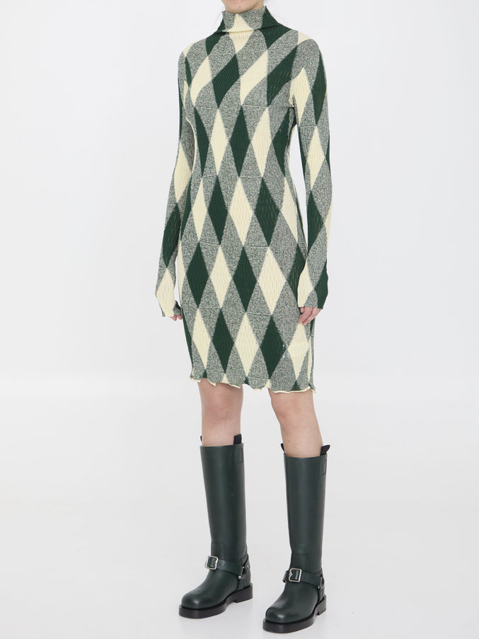 Burberry Argyle Motif Dress