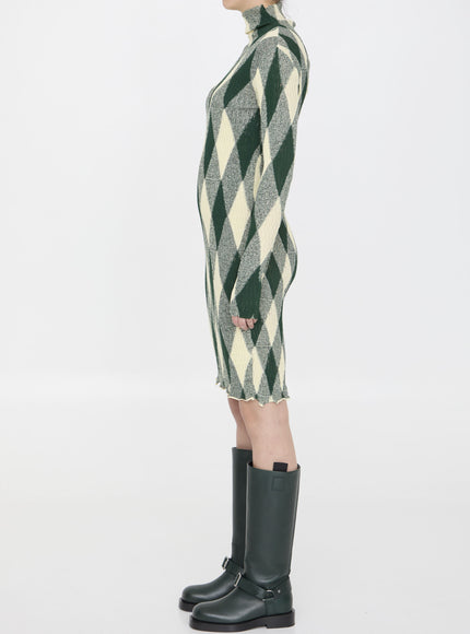 Burberry Argyle Motif Dress
