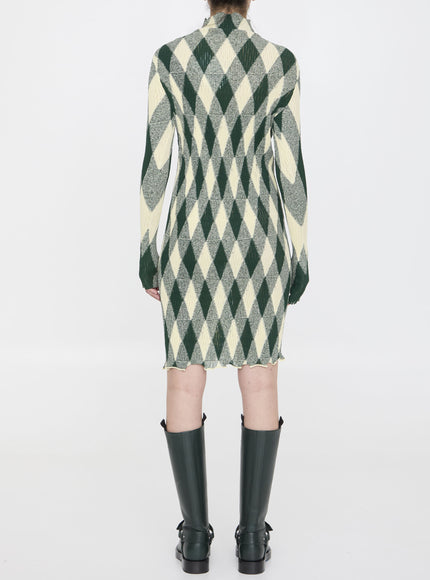 Burberry Argyle Motif Dress
