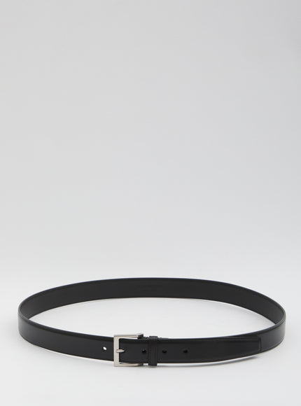 Saint Laurent Belt With Square Buckle Black