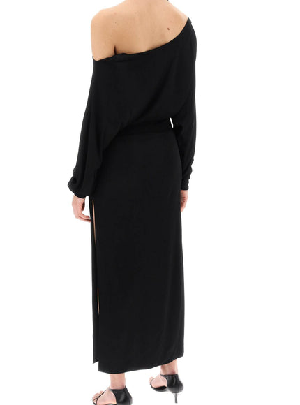 Khaite off-shoulder maxi dress