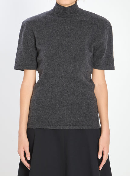 Jacquemus Wool And Cashmere Sweater Grey