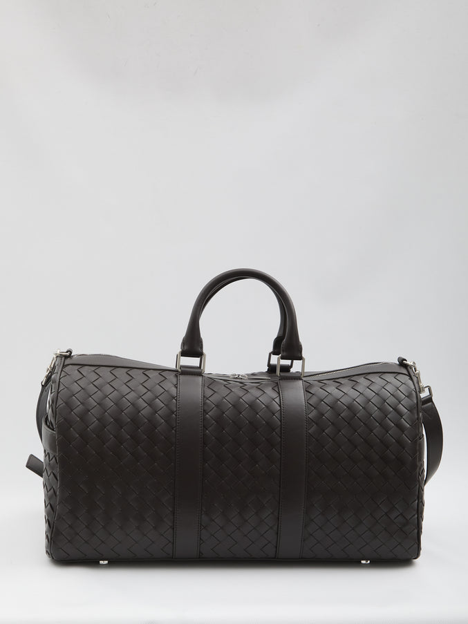 Bottega Veneta Intrecciato Travel Bag QT Brown