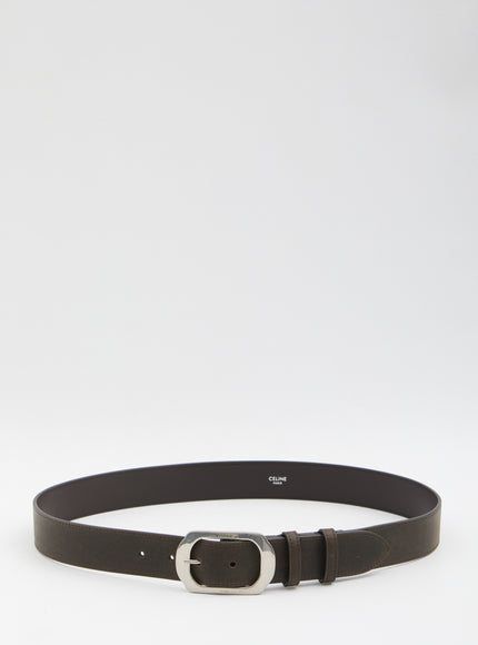 Celine Leather Belt Brown
