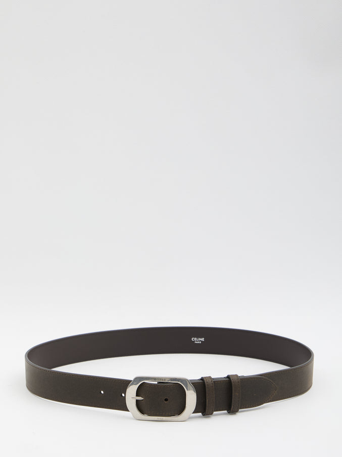 Celine Leather Belt Brown