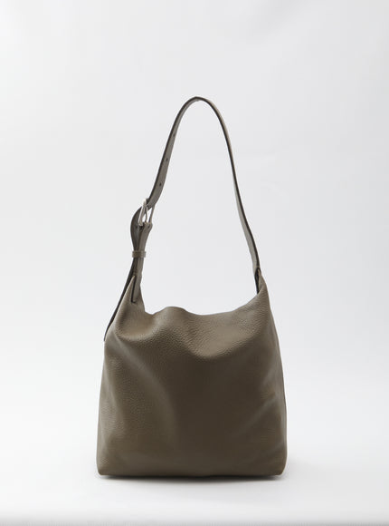 The Row Isa Bag In Deerskin Leather QT Green