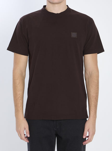 Stone Island Ghost Piece Cotton T-shirt Brown