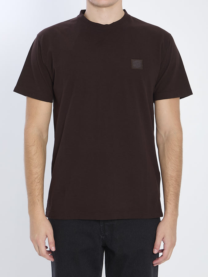 Stone Island Ghost Piece Cotton T-shirt Brown