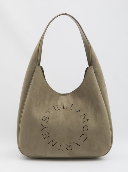 Stella Mccartney Hobo Large Bag With Logo QT Green
