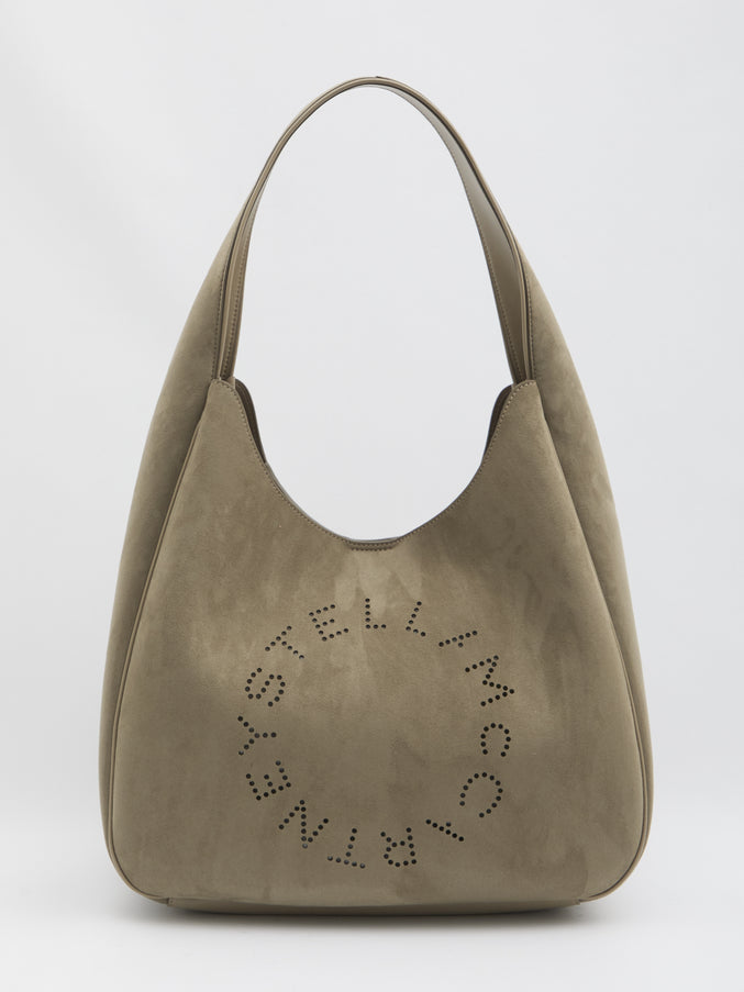 Stella Mccartney Hobo Large Bag With Logo QT Green