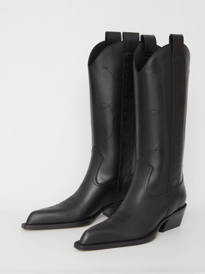 Off White "for Walking" Texan Boots