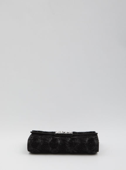 Roger Vivier Envelope Flap Flower Buckle Clutch