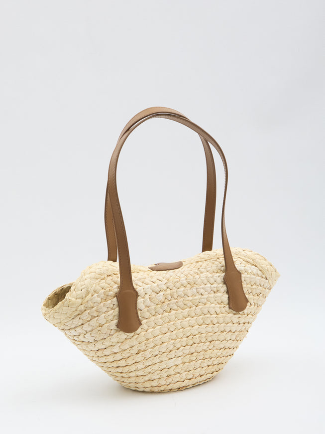 Dolce & Gabbana Capri Coffa Bag In Straw
