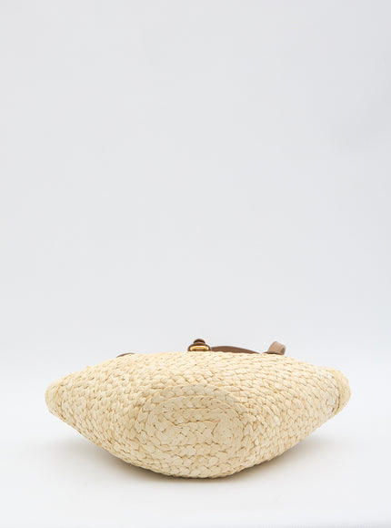 Dolce & Gabbana Capri Coffa Bag In Straw