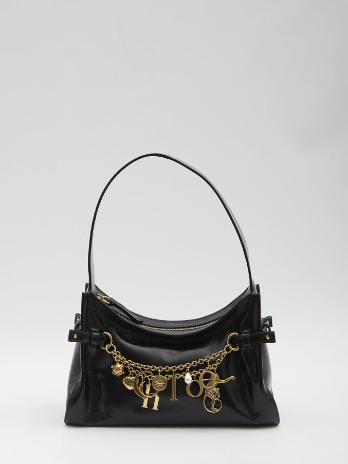 Chloe Hobo Charms Bag QT Black