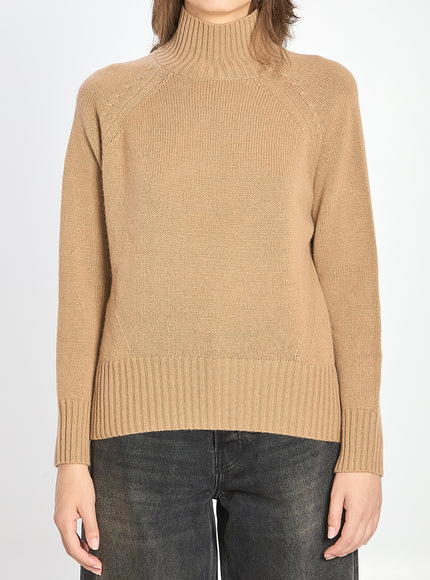 Allude Turtleneck In Wool And Cashmere Beige