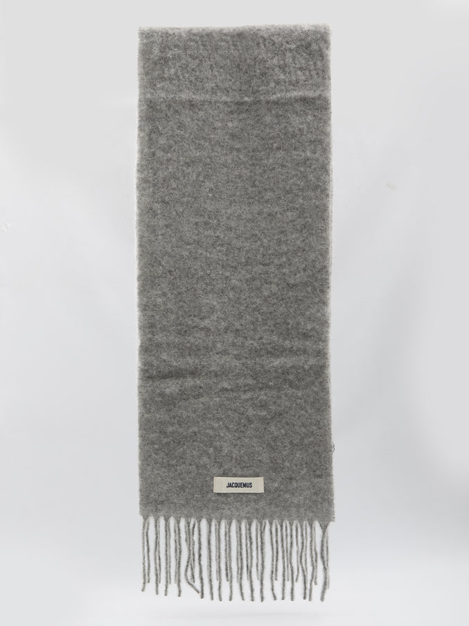 Jacquemus Carro Scarf QT Grey