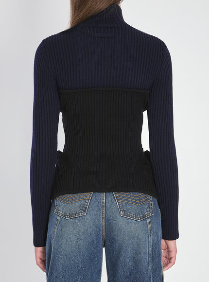 Jean Paul Gaultier Ribbed Knit Pullover