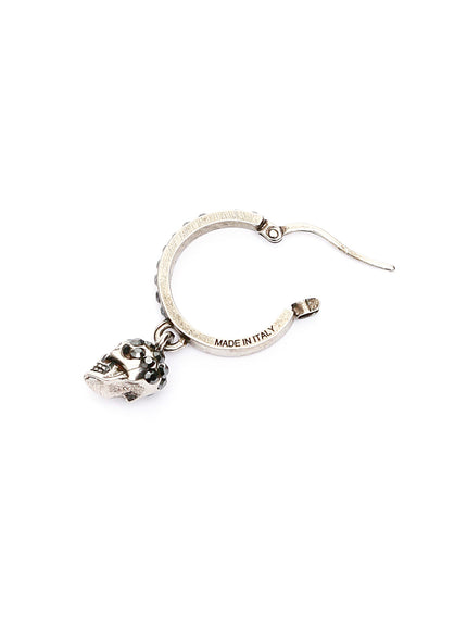 Alexander Mcqueen Hoop Earrings with Skull Pendant