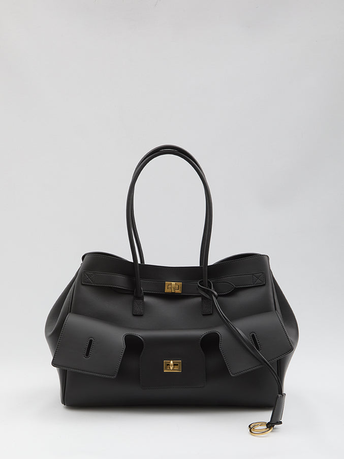 Balenciaga Medium Bel Air Carry-all Bag QT Black