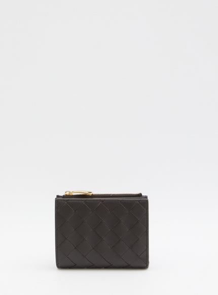Bottega Veneta Intrecciato Bi-fold Small Brown QT Brown