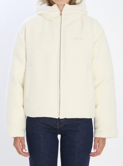 Gucci Wool-blend Bomber Jacket White
