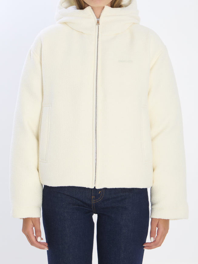 Gucci Wool-blend Bomber Jacket White