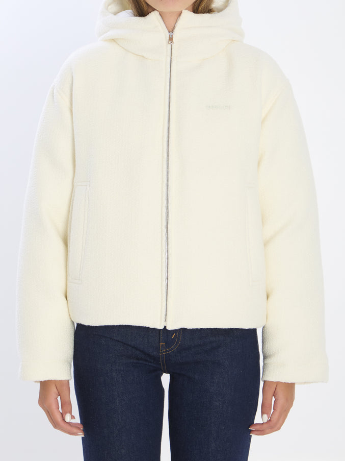Gucci Wool-blend Bomber Jacket White