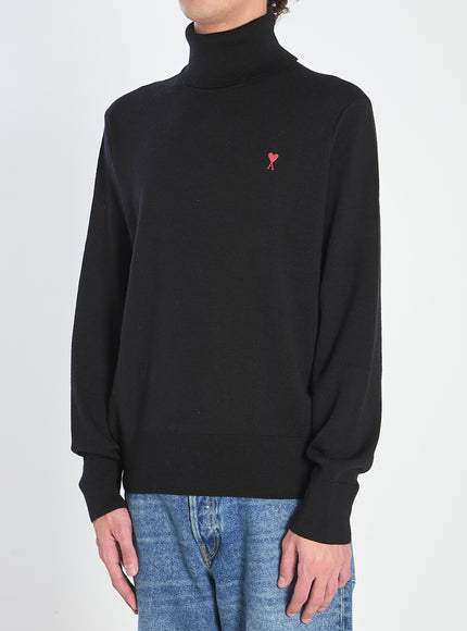 Ami Paris Ami De Coeur Turtleneck Sweater