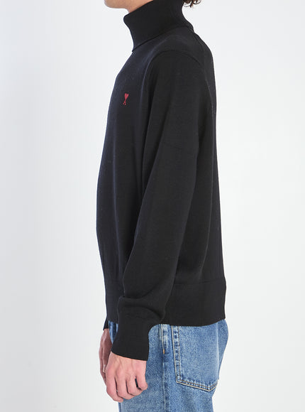 Ami Paris Ami De Coeur Turtleneck Sweater