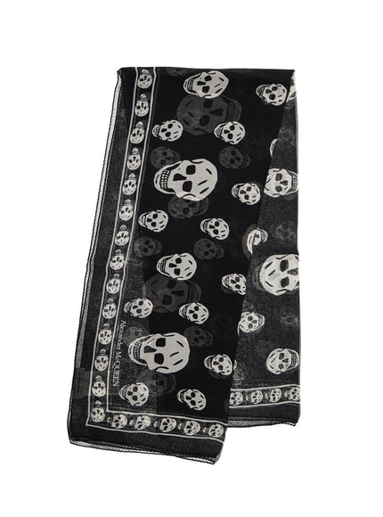 Alexander Mcqueen silk skull scarf