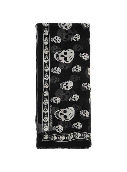 Alexander Mcqueen silk skull scarf