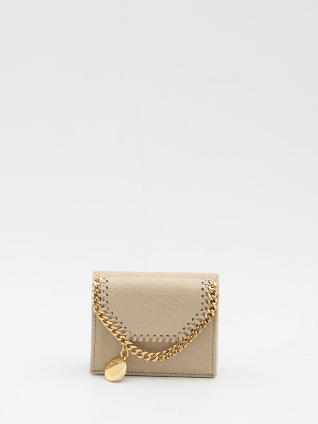 Stella Mccartney Falabella Trifold Wallet QT Cream