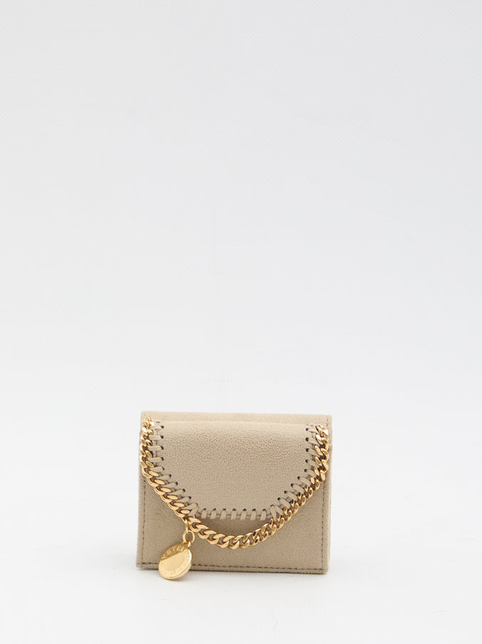 Stella Mccartney Falabella Trifold Wallet QT Cream