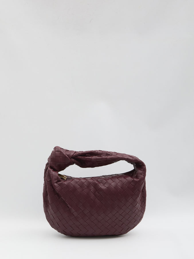 Bottega Veneta Teen Jodie Bag In Burgundy QT Bordeaux