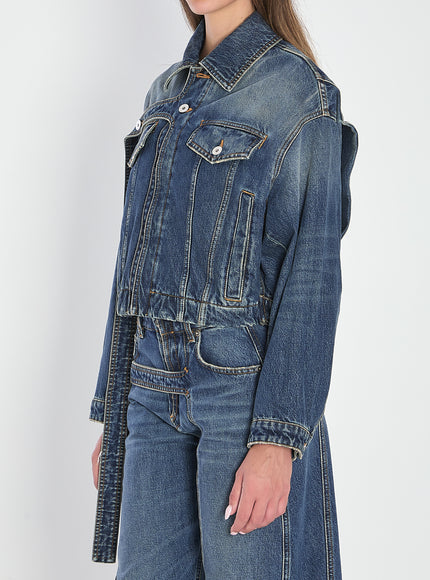 Jean Paul Gaultier Strap Jacket In Denim