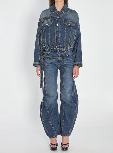 Jean Paul Gaultier Strap Jacket In Denim