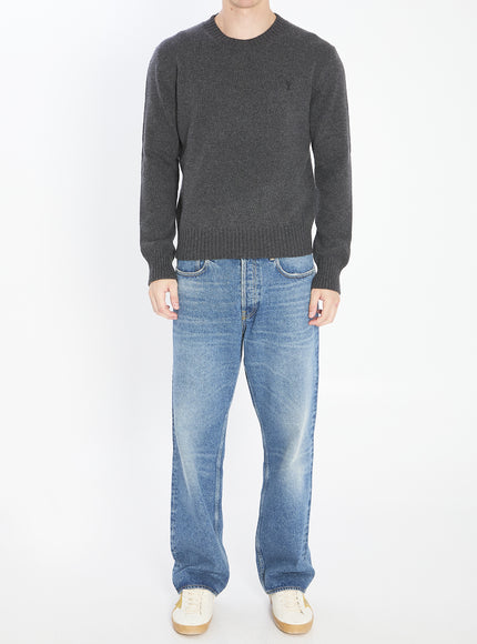 Ami Paris Ami De Coeur Crewneck Sweater