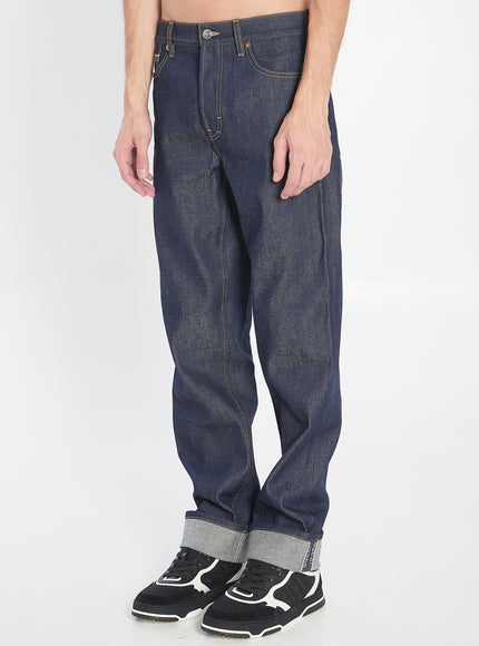 Gucci Denim Trousers With Hem Details