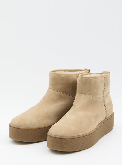 Hogan Shearling Ankle Boots