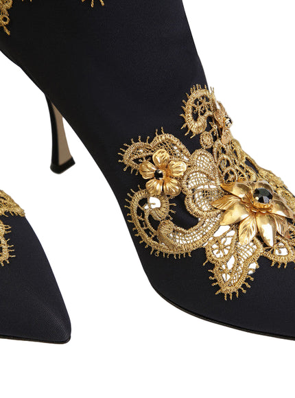 Dolce & Gabbana Lori Black Ankle Boots