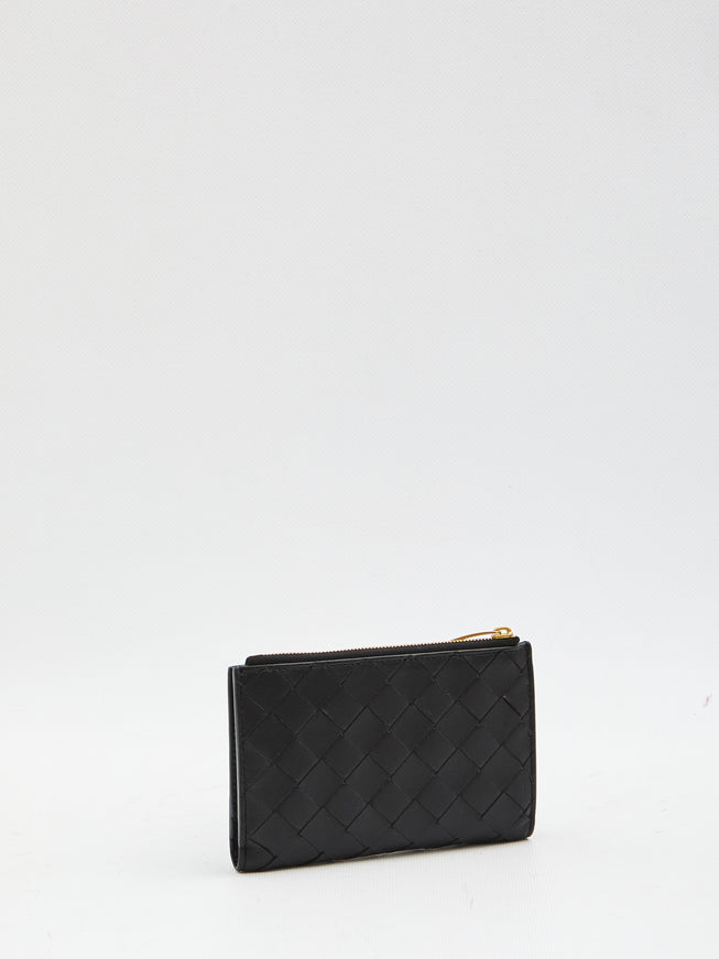 Bottega Veneta Intrecciato Bi-folod Medium Wallet