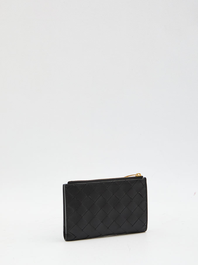 Bottega Veneta Intrecciato Bi-folod Medium Wallet