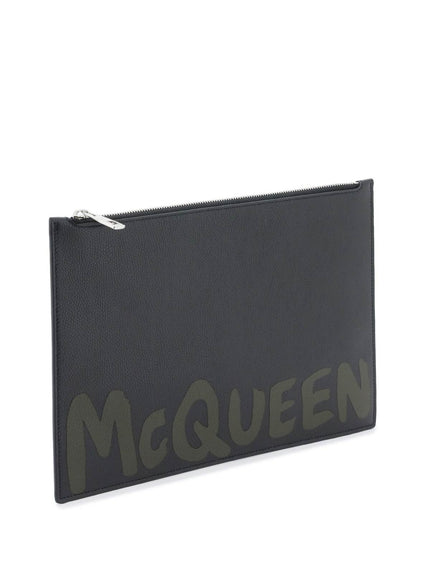 Alexander Mcqueen graffiti flat pouch