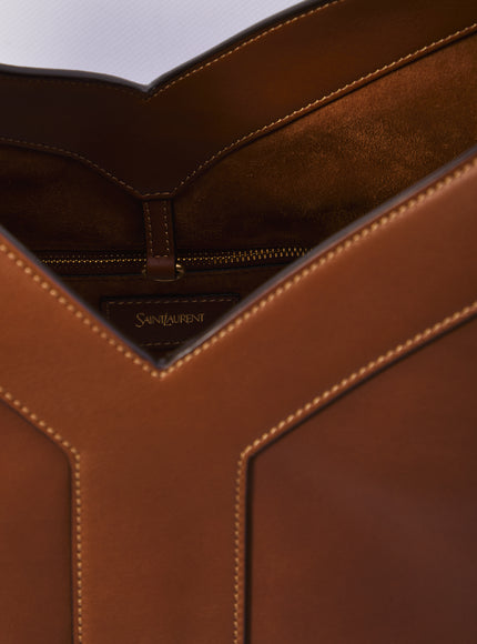 Saint Laurent Large Y Tote Bag In Leather