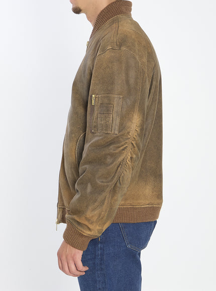 Golden Goose Bomber Leather Jacket