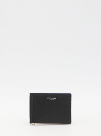 Saint Laurent Money Clip Wallet QT Black