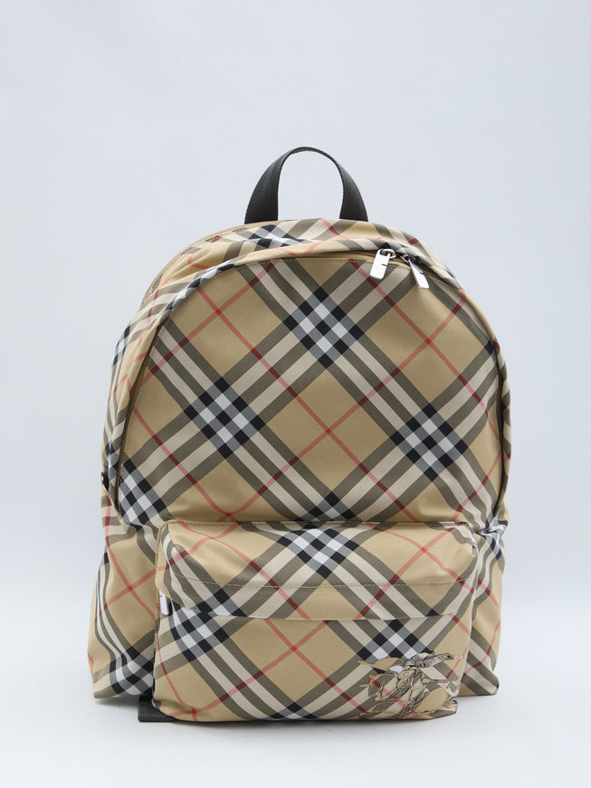 Burberry Check Backpack QT Beige
